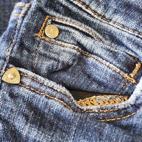 Kut from the Kloth Floral Embroidered Catherine Boyfriend Jeans Mid Rise Size 2 - Picture 6 of 12